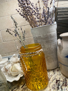 Classic Light Amber Textured Jar